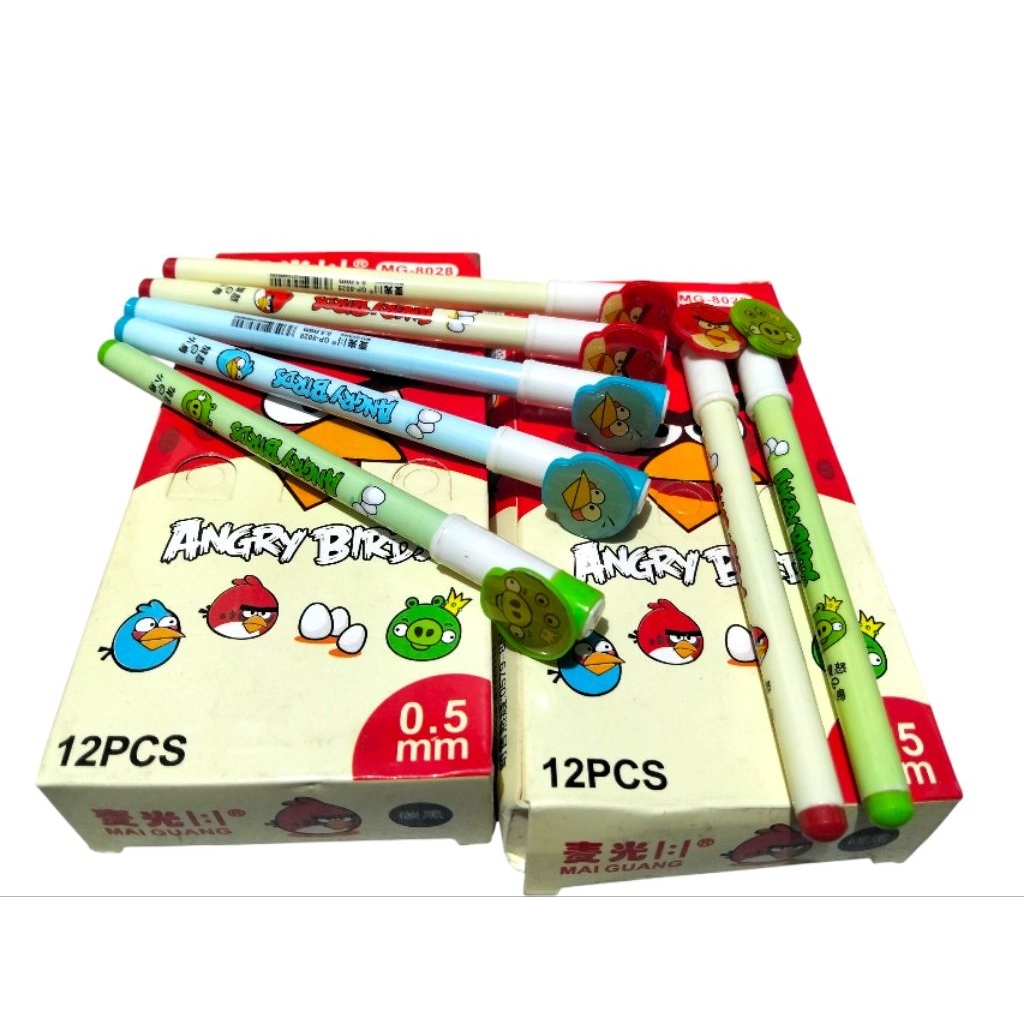 

pulpen/bolpoint/bolpen karakter gell 0.5/bolpen karakter angry bird,bolpoint gell 0.5,bolpoint 1 Lusin murah