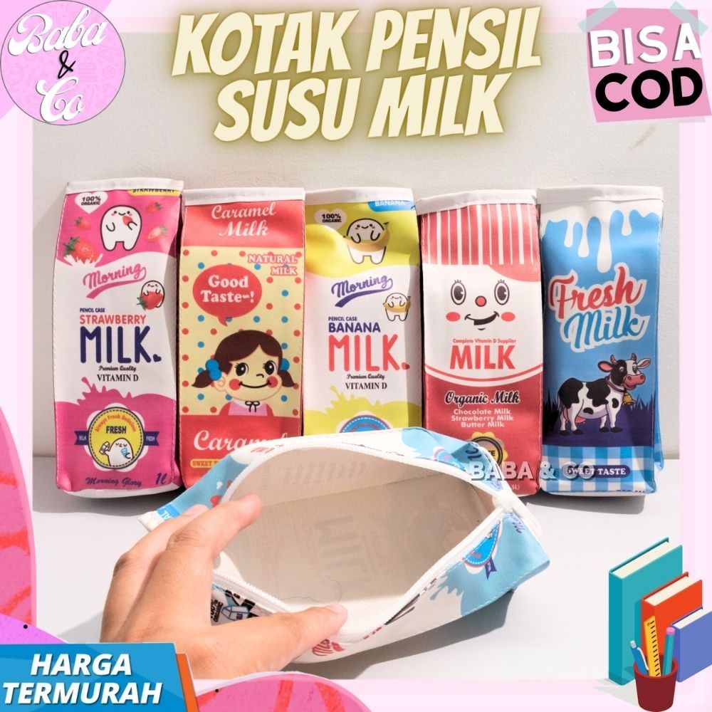

KOTAK PENSIL SUSU LUCU UNIK TEMPAT PENSIL MOTIF BOX KOTAK SUSU BOX TEPAK PENSIL SUSU KOTAK PENSIL BAHAN KULIT SINTETIS MOTIF SUSU KOTAK PENSIL MILK SUSU BOX