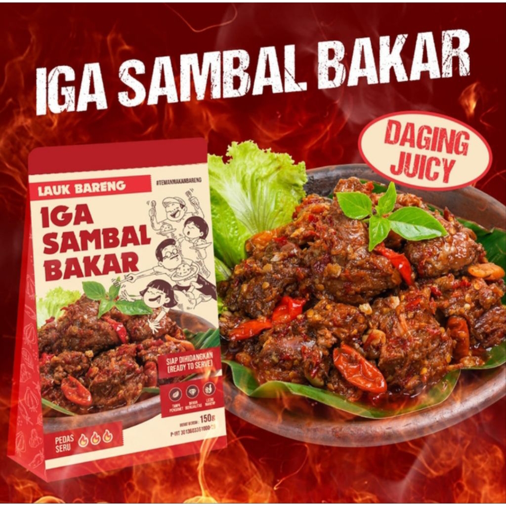 

Lahap Bareng-Iga sambal Bakar 150gram Pedas SERUUUU