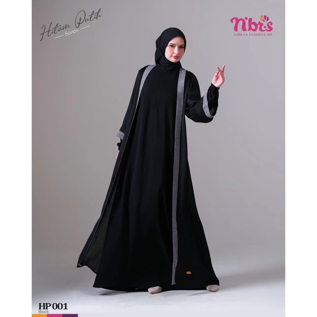NIBRAS HP 001 / GAMIS NIBRAS ABAYA / NIBRAS ABAYA / GAMIS ABAYA / ABAYA DEWASA / GAMIS HITAM / NIBRA