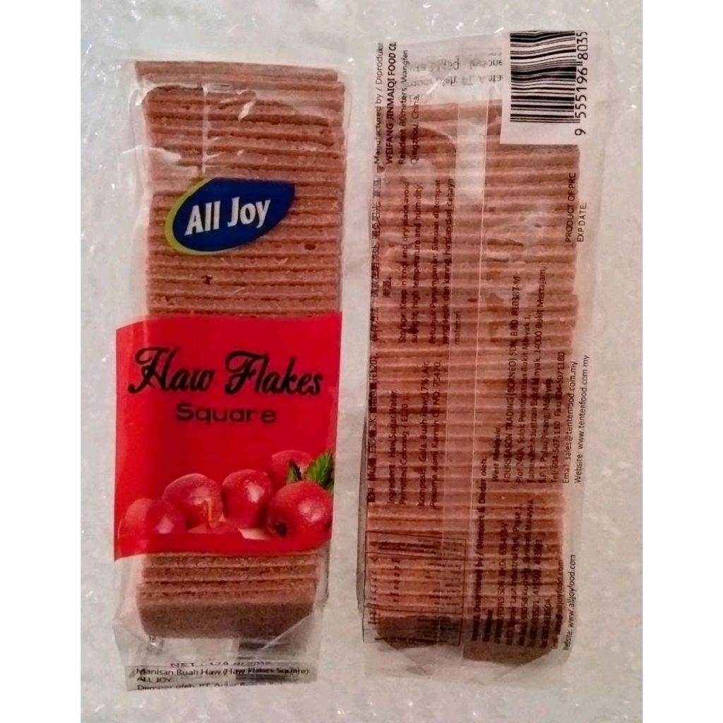 

HAW FLAKES SQUARE / Hawflakes / Manisan Buah Haw / Permen Sanca / Sanca Ko / Sancako