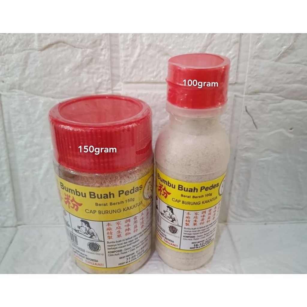 

Bumbu Buah Cap Burung Kakatua / Bumbu Buah Kakaktua / Bumbu Rujak / Bumbu Manisan