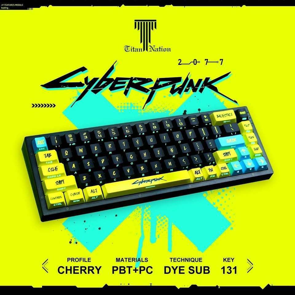 Keycaps Cyberpunk 2077 [Titan Nation]
