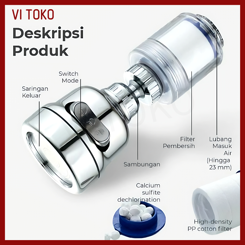 Alat Penyaring Air/Filter Air Kran/Water Filter/Water Purifier/Filter Keran/Pemurni Air Untuk Kamar 