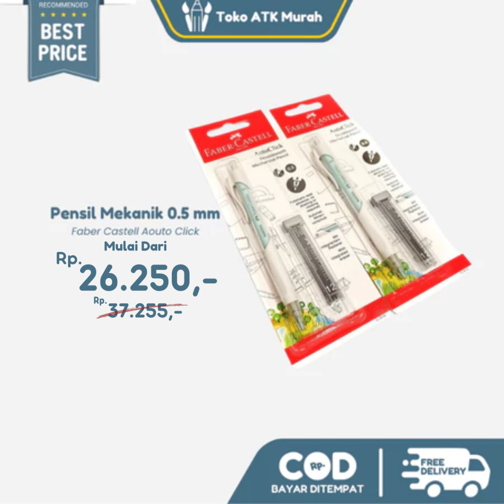 

Mechanichal Pencil / Pensil Mekanik Faber Castell 0.5mm Autoclick