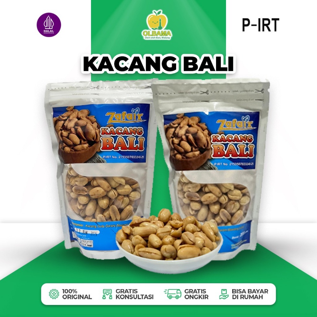 

Zafair Kacang Bali Bawang 200gr Oleh Oleh Khas Batu Malang | Camilan Renyah Asli Cemilan Gurih