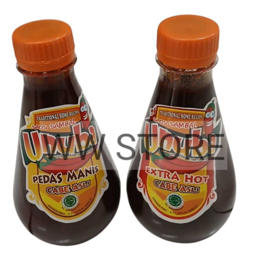 

Saos saus SAMBAL EKSTRA / PEDAS MANIS CABE ASLI halal MUI Unuba ( Untuk Nusa dan Bangsa ) TRADITIONAL HOME RECIPE 300g