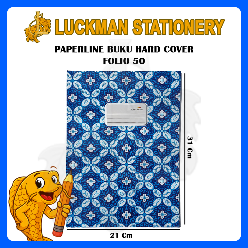 

LUCKMAN STATIONERY - BUKU HARDCOVER FOLIO 50/100/200/300