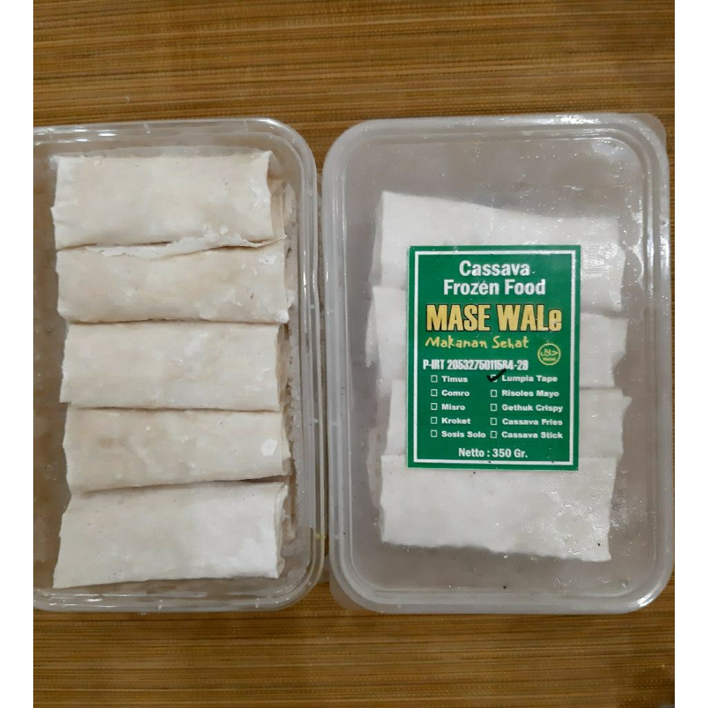 

Lumpia Tape Frozen / Olahan Singkong / Makanan Beku / Camilan / Diet ( 1 Pack isi 10 )