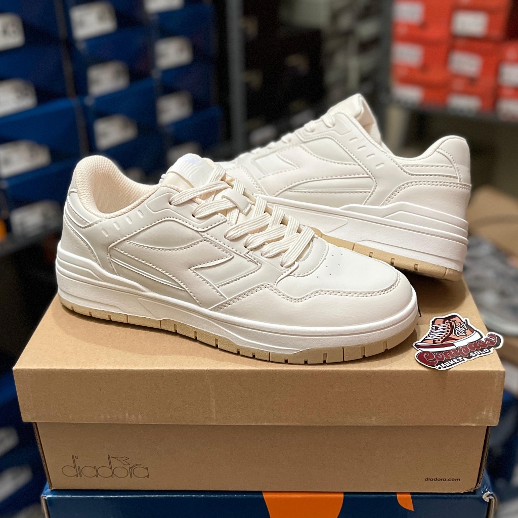 [ORIGINAL] DIADORA MORTY BEIGE WHITE | SNEAKERS CASUAL PRIA