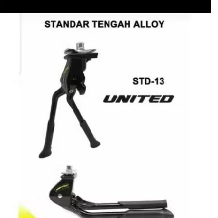 standar jagang tengah united double kickstand alloy sepeda lipat mtb