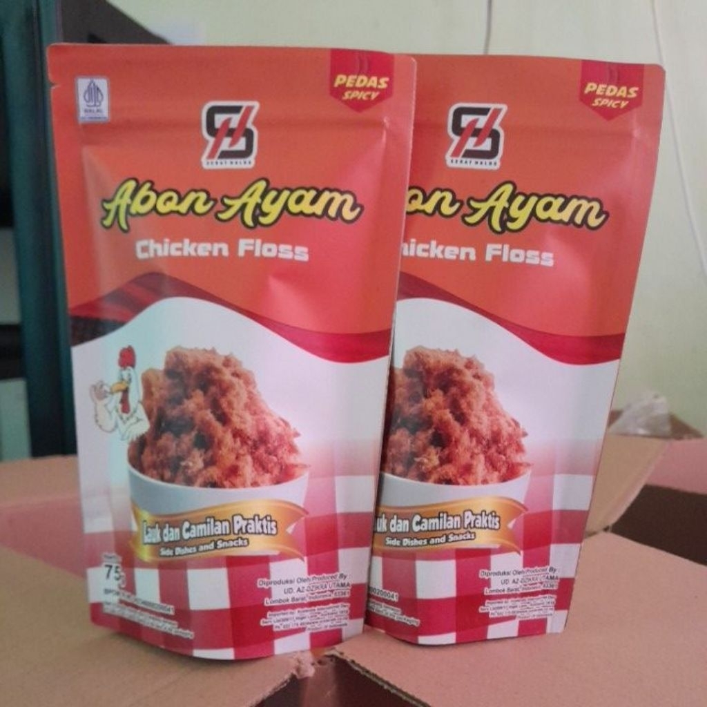 

Abon Ayam Pedas renyah dan gurih tanpa MSG dan Pengawet,