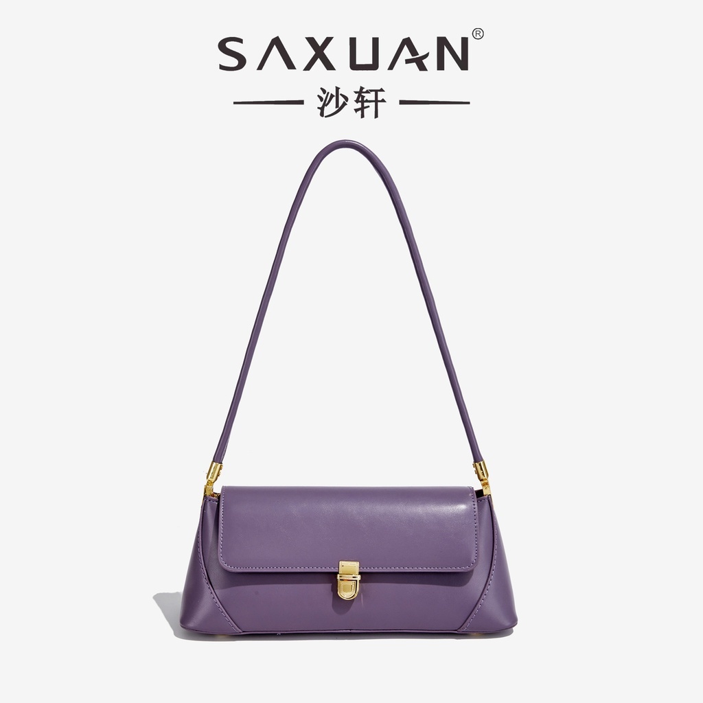 RJ 68137 RISCE TAS PUNDAK SAXUAN IMPORT WANITA CEWEK PEREMPUAN JAKARTA BATAM WARNA PURPLE N PINK CR 