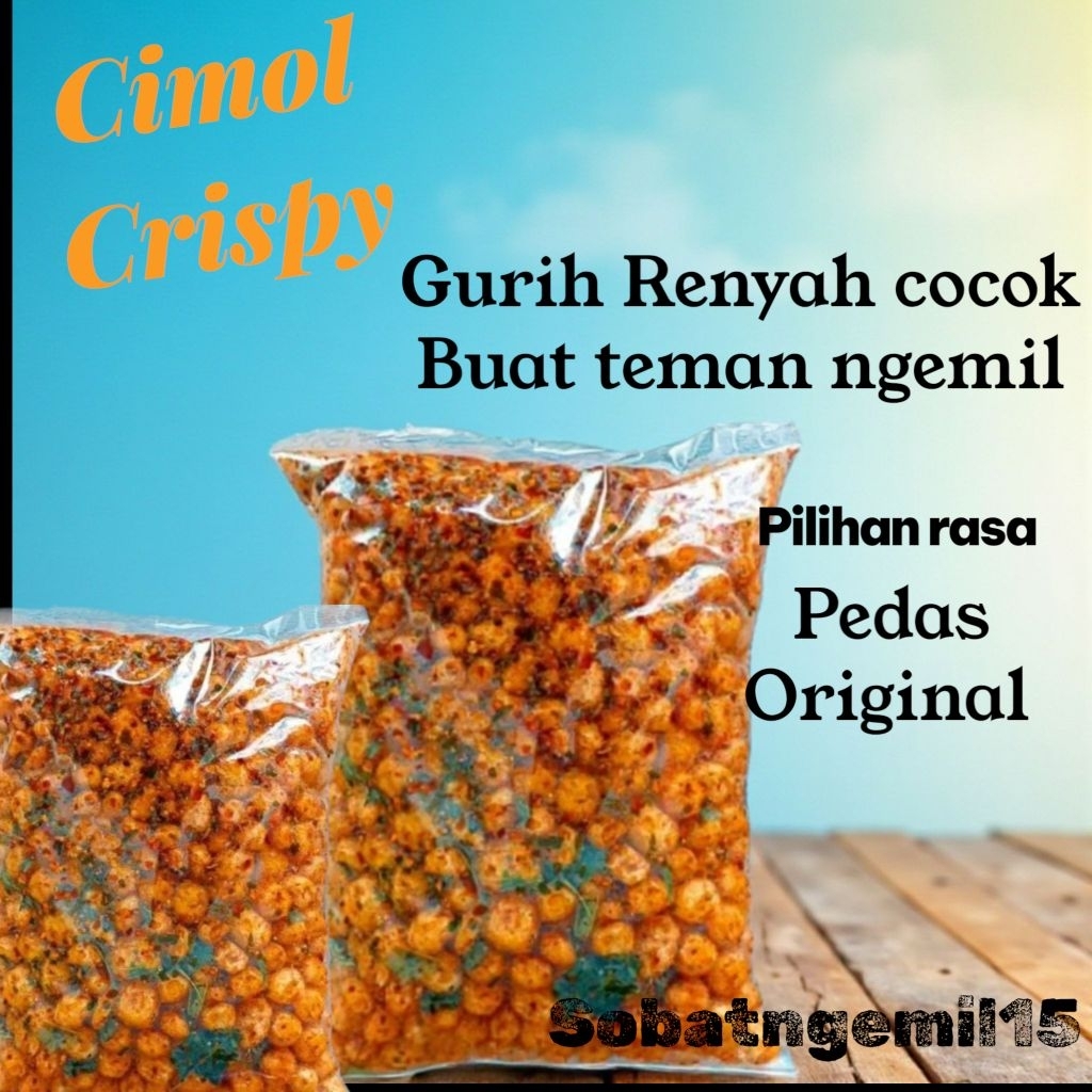 

Cimol kering Exstra pedas Daun jeruk 500gram/Cimol mini pedas daun jeruk crispy renyah
