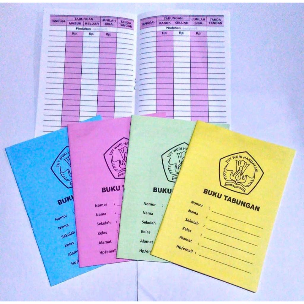 

BUKU TABUNGAN SEKOLAH AESTHETIC UNTUK SD SMP SMA Per PAK (Isi 100 buku) Motif RANDOM