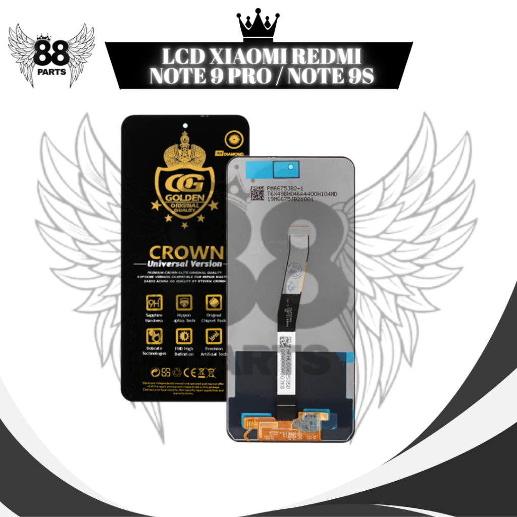 LCD XIAOMI REDMI NOTE 9 PRO / NOTE 9S / REDMI NOTE 9S TOUCHSCREEN FULL SET / LCD COMPLETE ORIGINAL L
