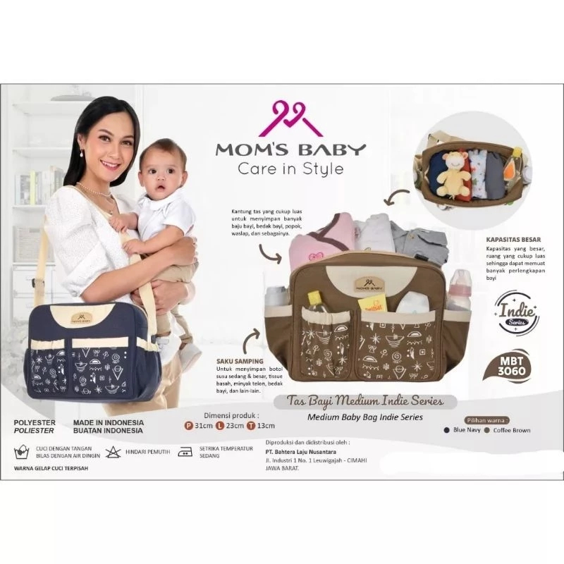 MOM'S BABY Tas bayi Kecil medium/ tas perlengkapan