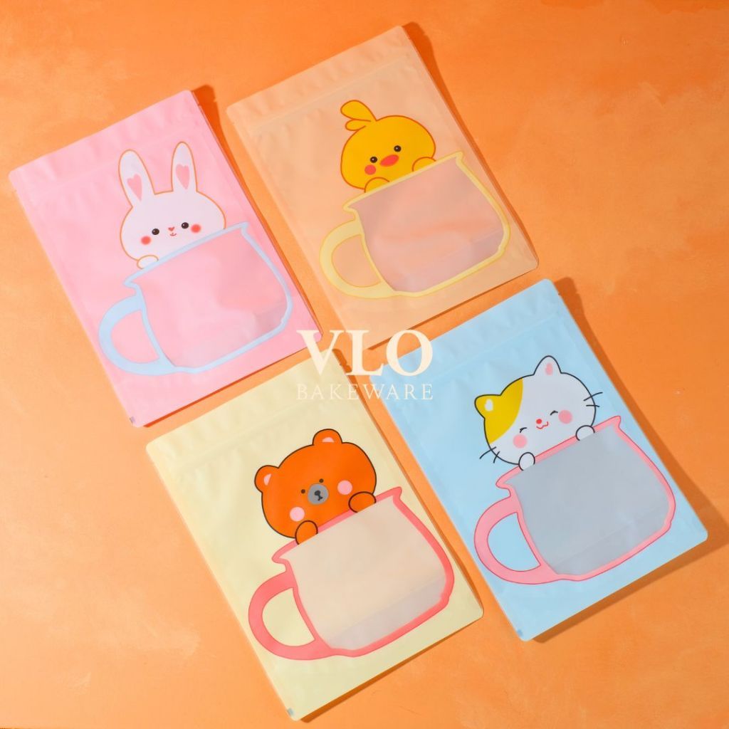 

[1 SET ISI 10 PCS] Goodie bag ziplock standing pouch | tas ziplock birthday korea