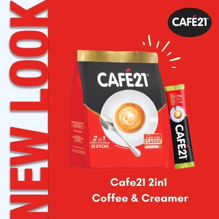 

ECER - Cafe21 Coffee Creamer Coffeemix 2 In 1 Colombian Arabica Coffee Kopi Instant Low Fat | IMH