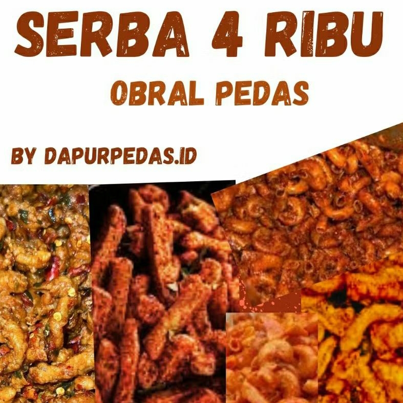 

CEMILAN PEDAS SERBA MURAH/ LUMRING, USUS CRISPY, BASRENG, MAKARONI CIKRUH, LUMPIA KRIUK KERING