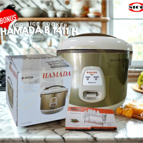 SICO | Rice Cooker HAMADA B- 1411 H 2.5 Liter Anti Lengket KOREA / Rice Cooker Penanak Nasi Magic Co