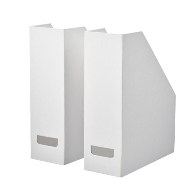 

FJADERHARV / TJENA File majalah isi 2 pcs, putih / hitm