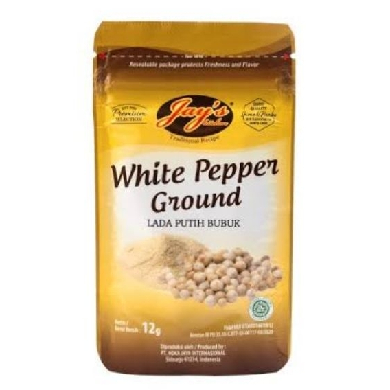 

JAYS WHITE PEPPER GROUND PCH 12 GR 8997014383897