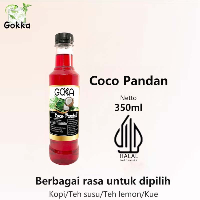 

Gokka Coco Pandan Syrup 350ml - Sirup Coco Pandan Gokka - Halal