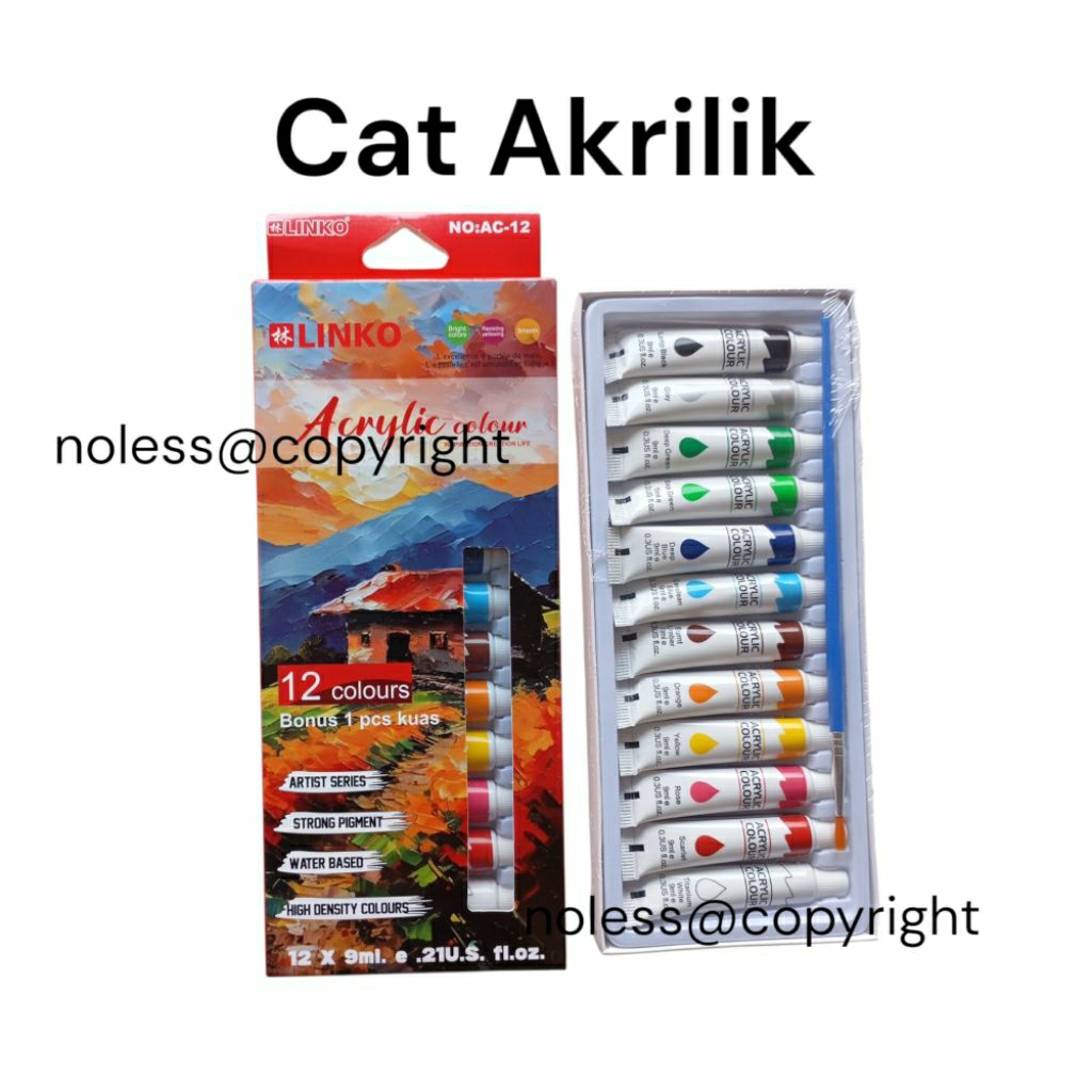 

NOLESS (1 set) Cat Akrilik / Cat Lukis