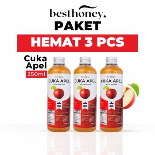 

Best Honey Paket Cuka Apel With Mother Original 3 Pcs 250ml