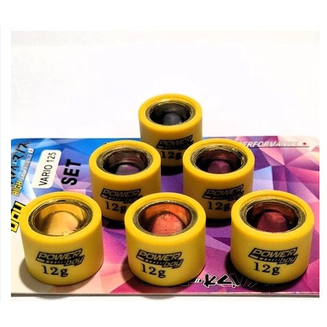 ROLLER SET(6 PCS) POWER VARIO 125 / PCX - 12 GRAM