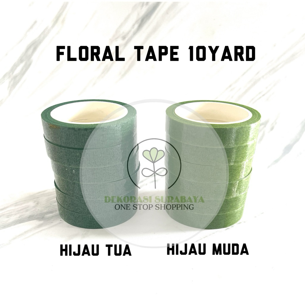 

Floral Tape / Isolasi Bunga kecil/ Isolasi Hijau 10yard Per Pc