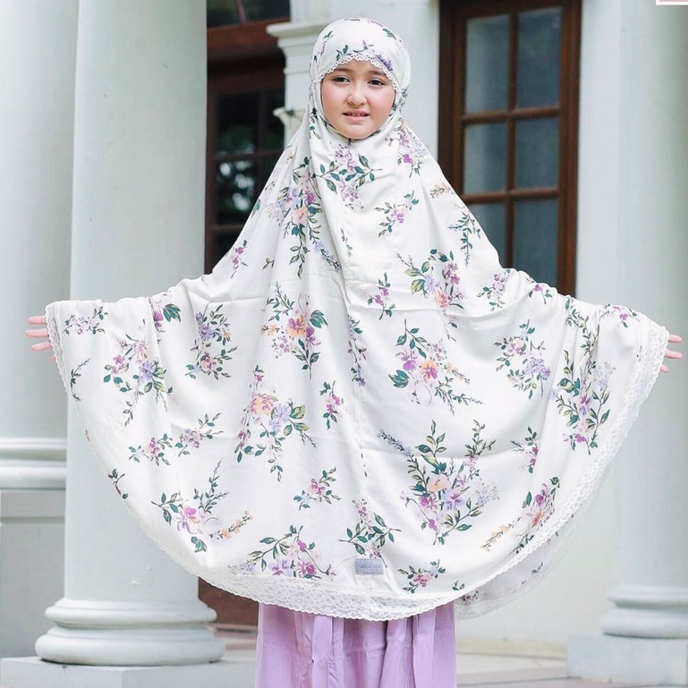 Nakajima - Mukena Anak 8–11 Tahun | Katun Rayon Adem, Motif Lucu