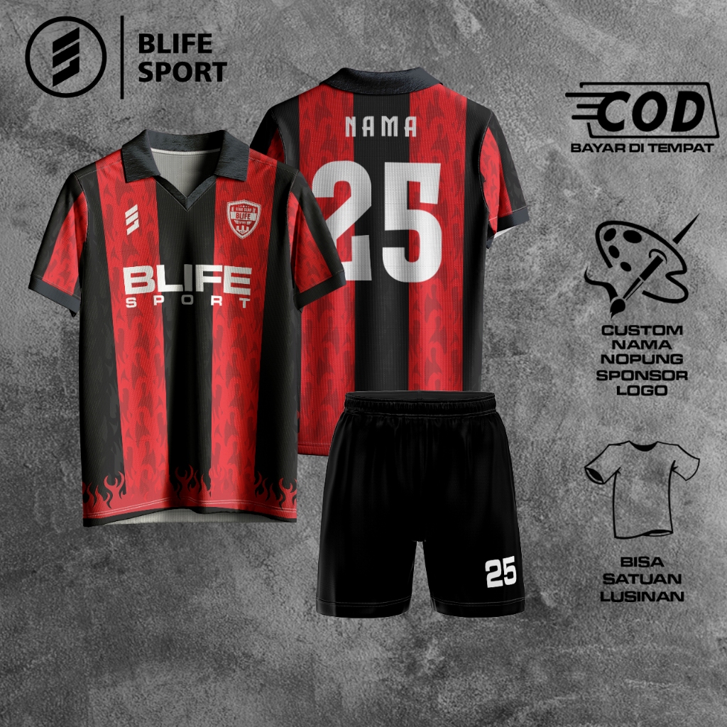 [ COD BISA SATUAN ] JERSEY FUTSAL/BOLA CUSTOM FULL PRINTING