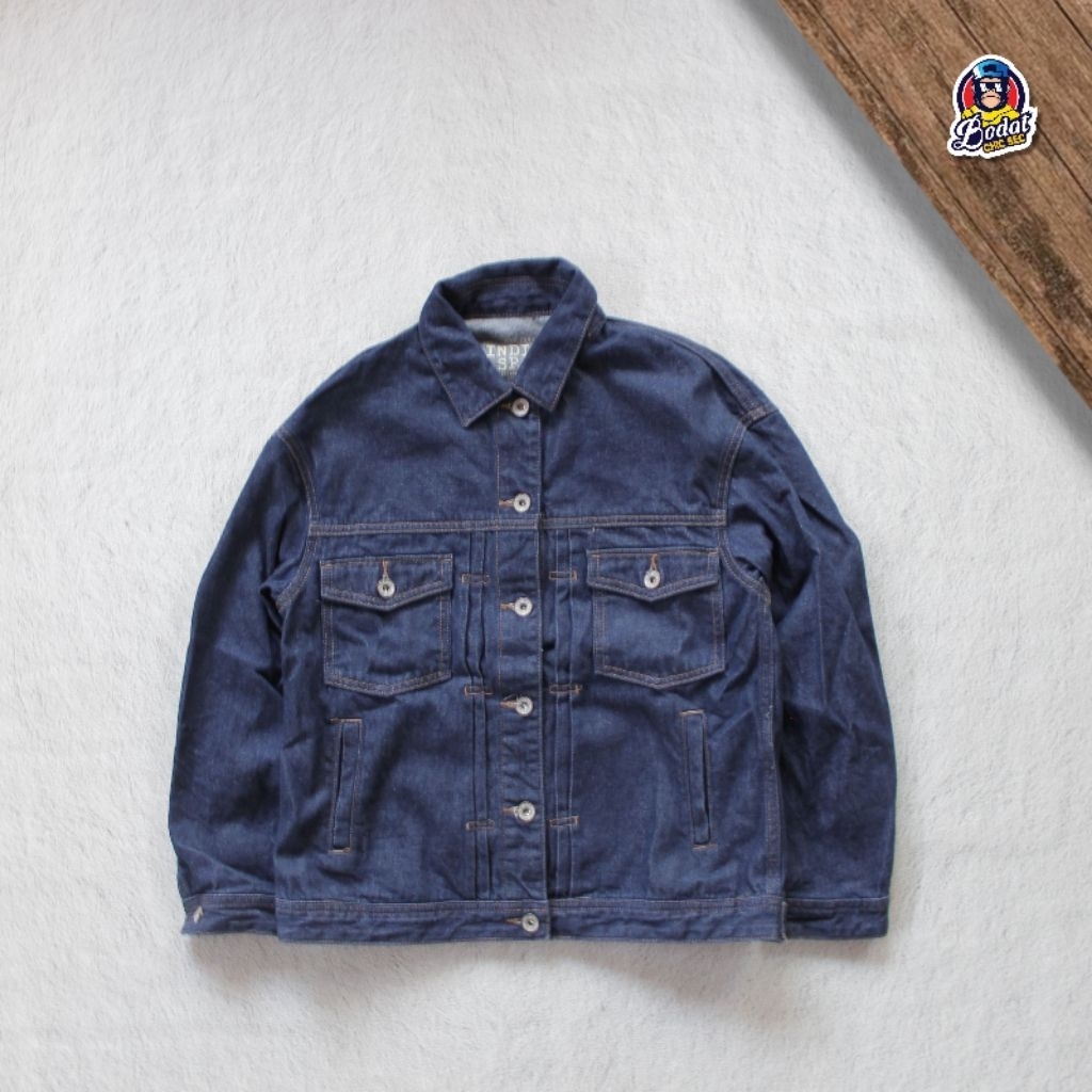 Jaket Trucker jeans Spao Kancing kiri type 2 Lipat