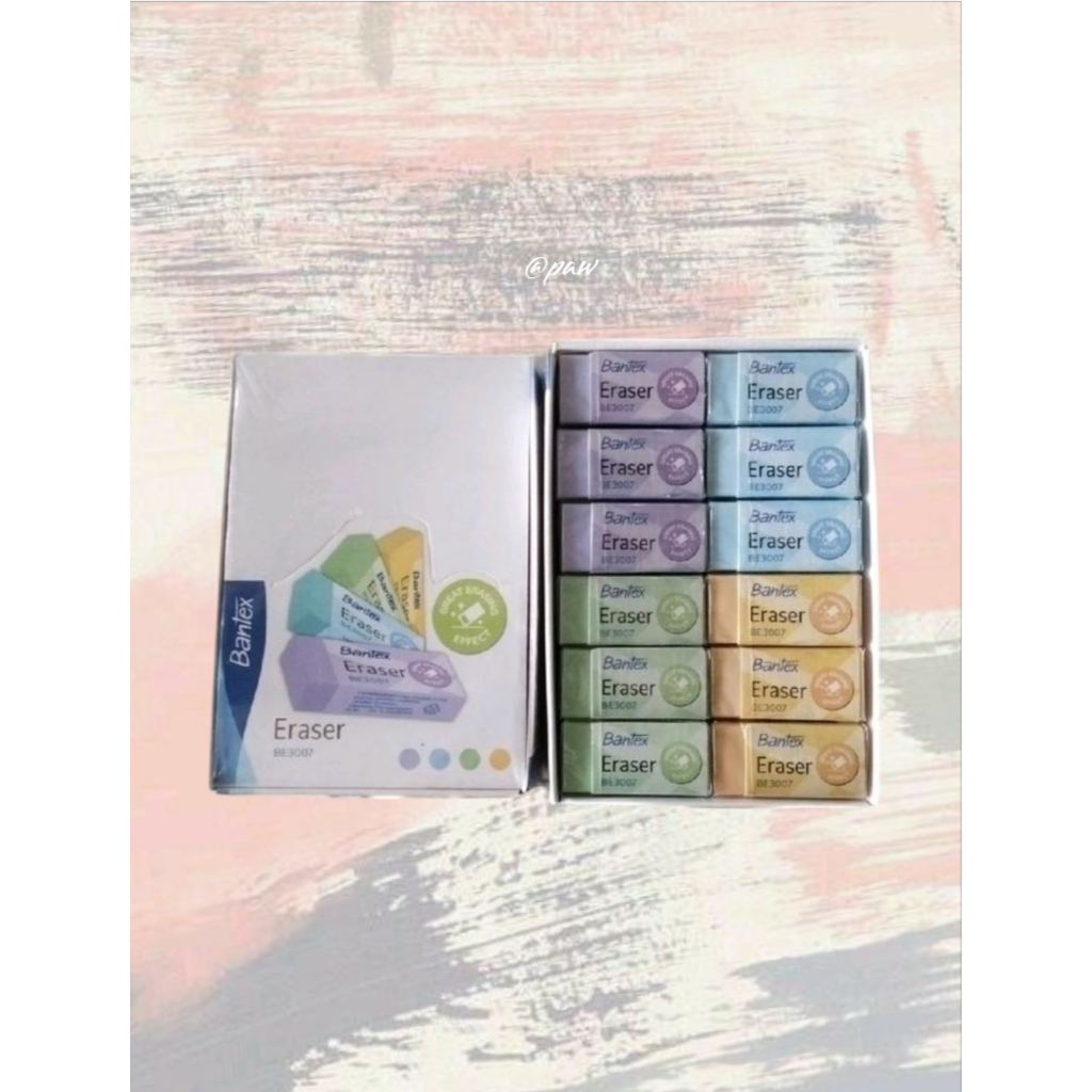 

Penghapus Pastel BE 3007 Bantex/ Bantex Penghapus kecil BE3007 Pastel / Eraser Pastel/ Stip Bantex/ Penghapus Eco PVC Pastel
