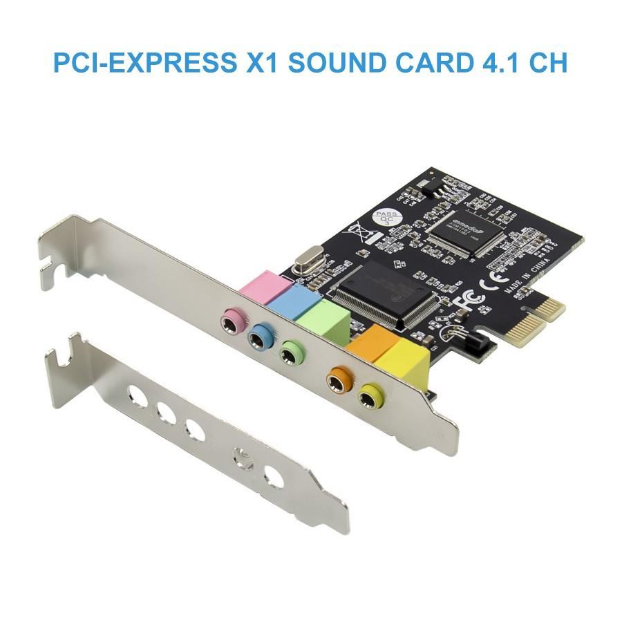 PCIE X1 SOUND CARD 4.1 CH CMI 8738 SOUNDCARD PC PCI EXPRESS