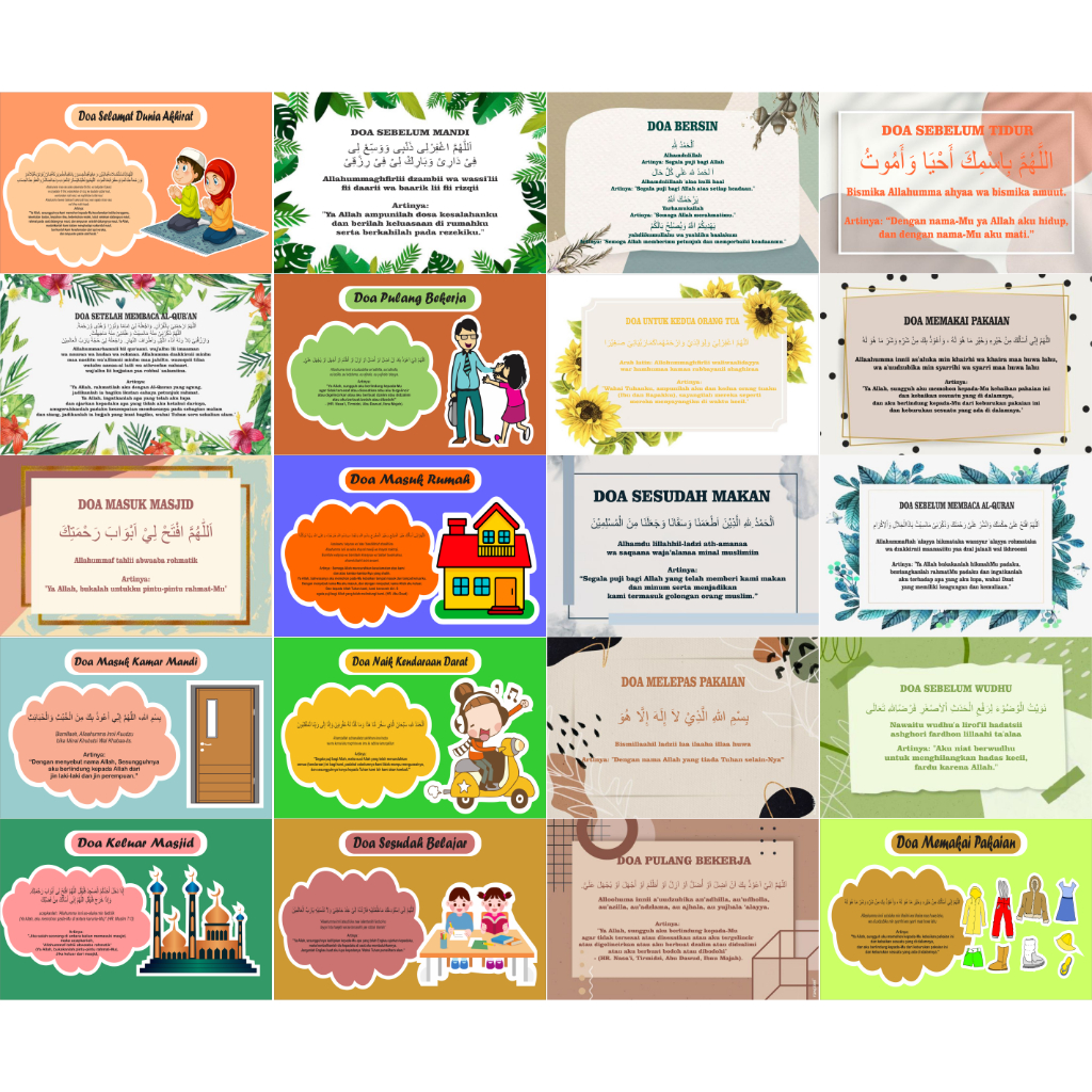 

Sticker Doa Sehari-hari: 60 Doa Harian Islami