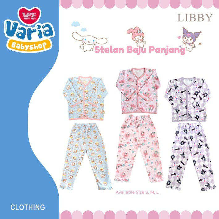 Libby Sanrio Baju Setelan Panjang / Setelan Panjang Anak Perempuan / Baju Bayi | LIBBY BABY