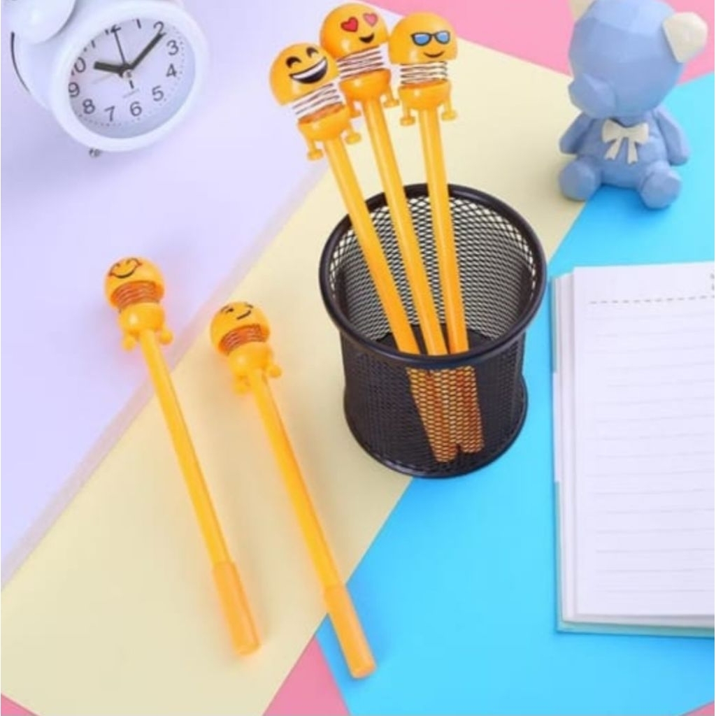 

Pena Emoji Spring Pulpen pen karakter EMOTICON SOUVENIR EMOT goyang unik lucu