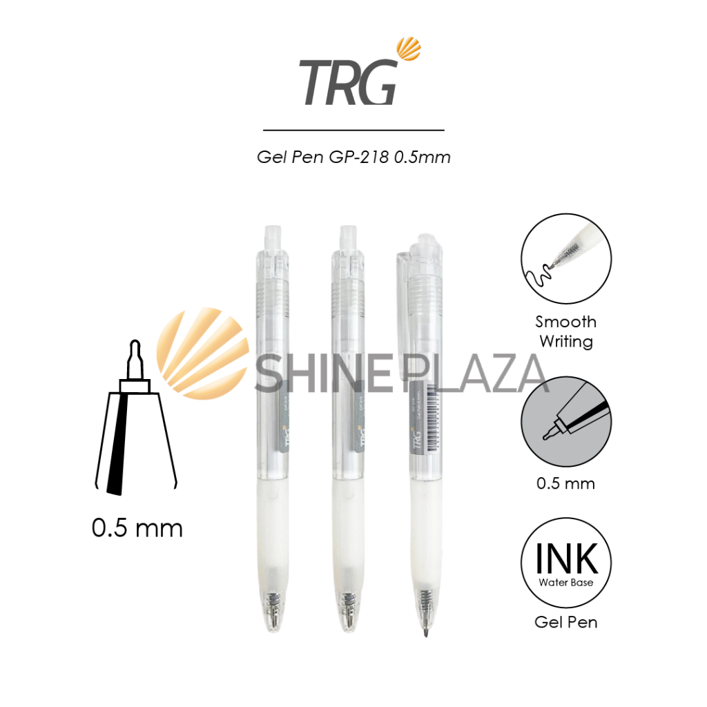 

TRG Gel Pen GP-218 0.5mm - Pulpen Bolpen Pena Gel Hitam 0,5 mm TRG