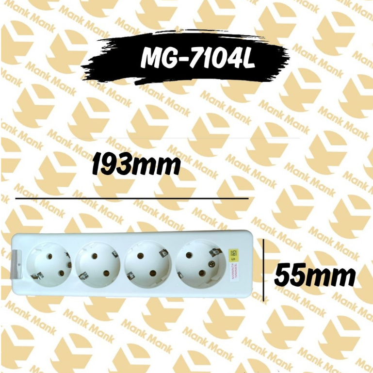 Stop Kontak Morgen MG7104L Lubang Arde