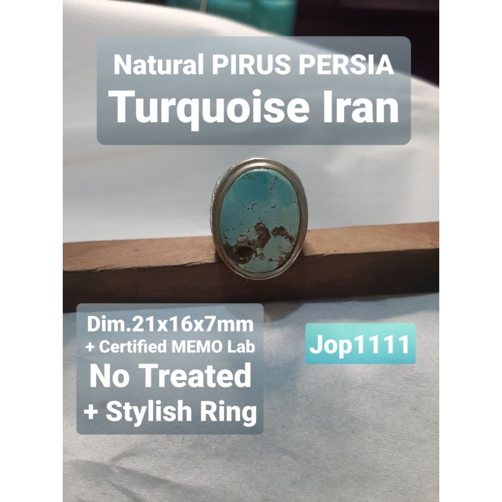 PIRUS PERSIA Natural TURQUOISE Iran NTE  No Treated Biru Alami + Gemstone MEMO Lab Gradasi BIRU Pera
