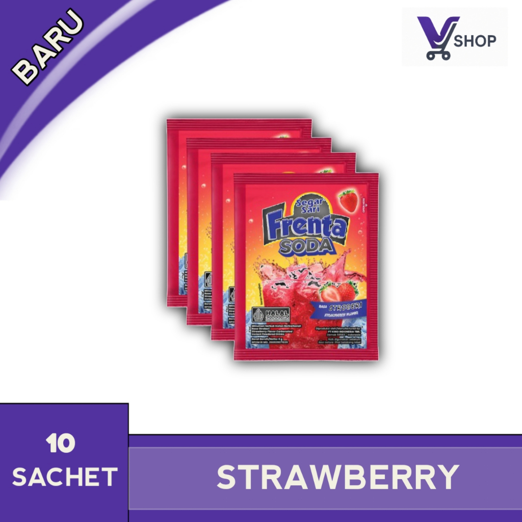 

(Vshop) Frenta strawberry 1 renceng - 10 sachet