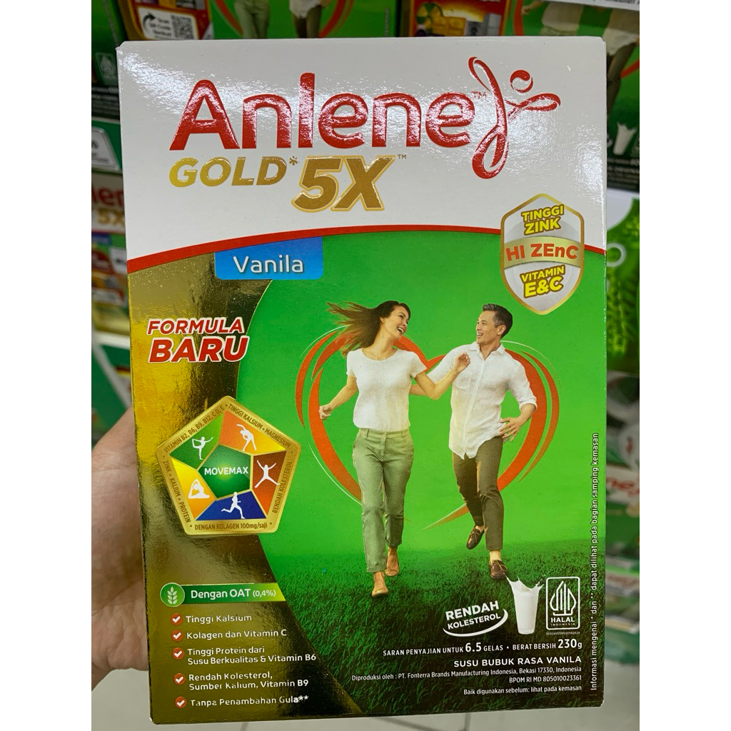 

ANLENE GOLD 240gr VANILA COKLAT ORI TERLARIS TERMURAH