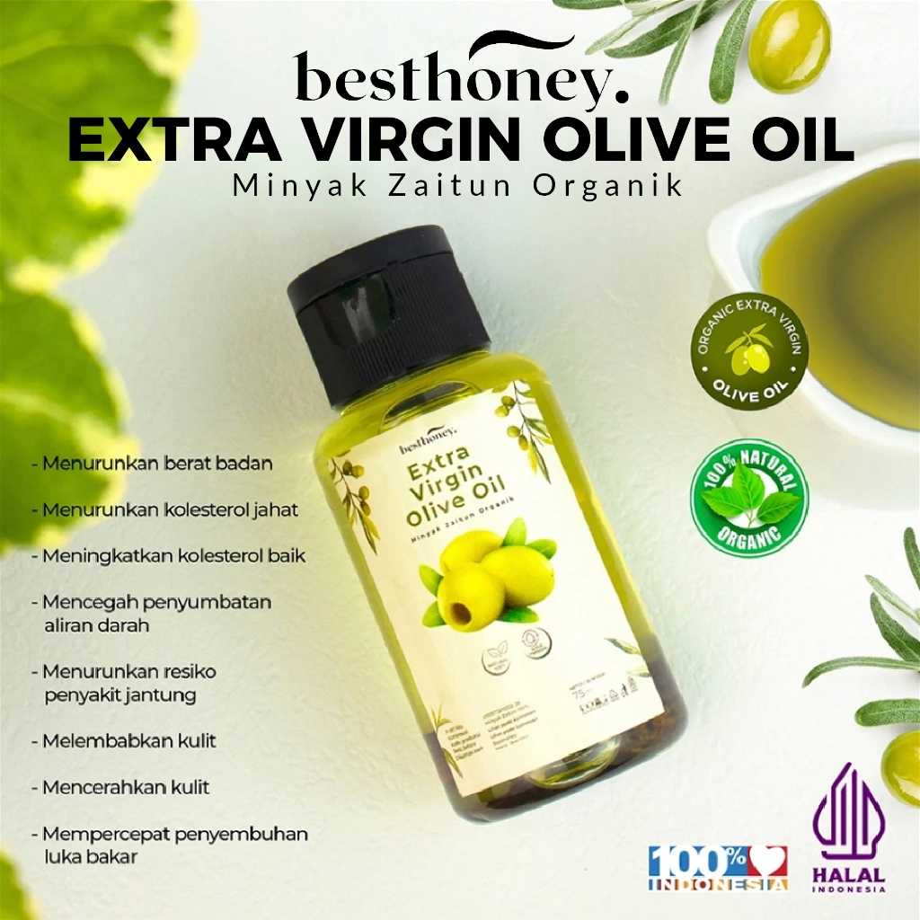 

Best Honey - Minyak Zaitun - Extra Virgin Olive Oil 100% - Olive Oil untuk Masak