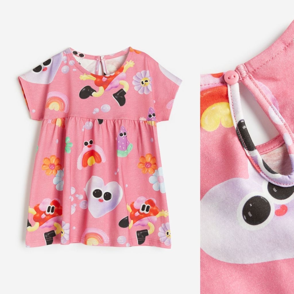 H&M dress baby bayi anak perempuan sale size 6-9m