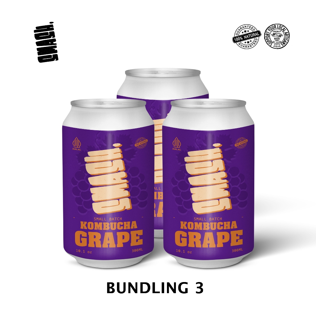 

SMASH Kombucha Grape Original 300ml | Bundling