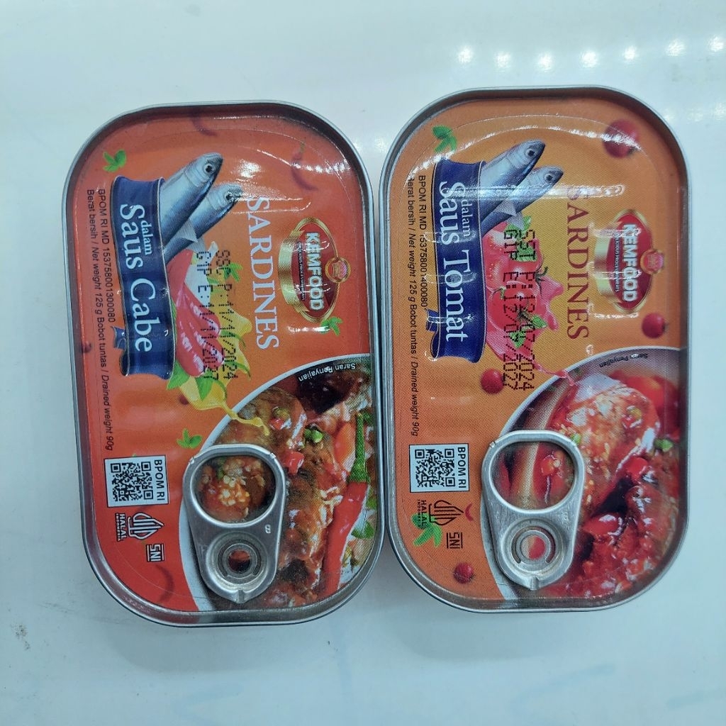 

Sarden ikan kaleng/ sardines saus tomat dan cabe/sarden murah/cod