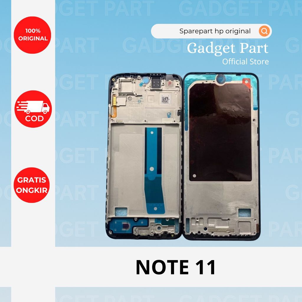 FRAME BAZEL TATAKAN LCD XIAOMI REDMI NOTE 11 ORIGINAL COPOTAN ASLI